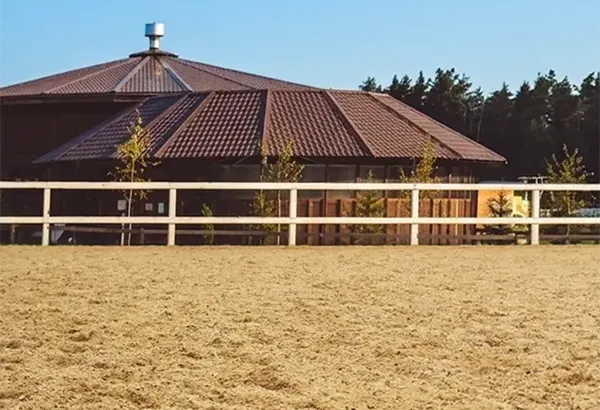 an Arena Footing in a ranch
